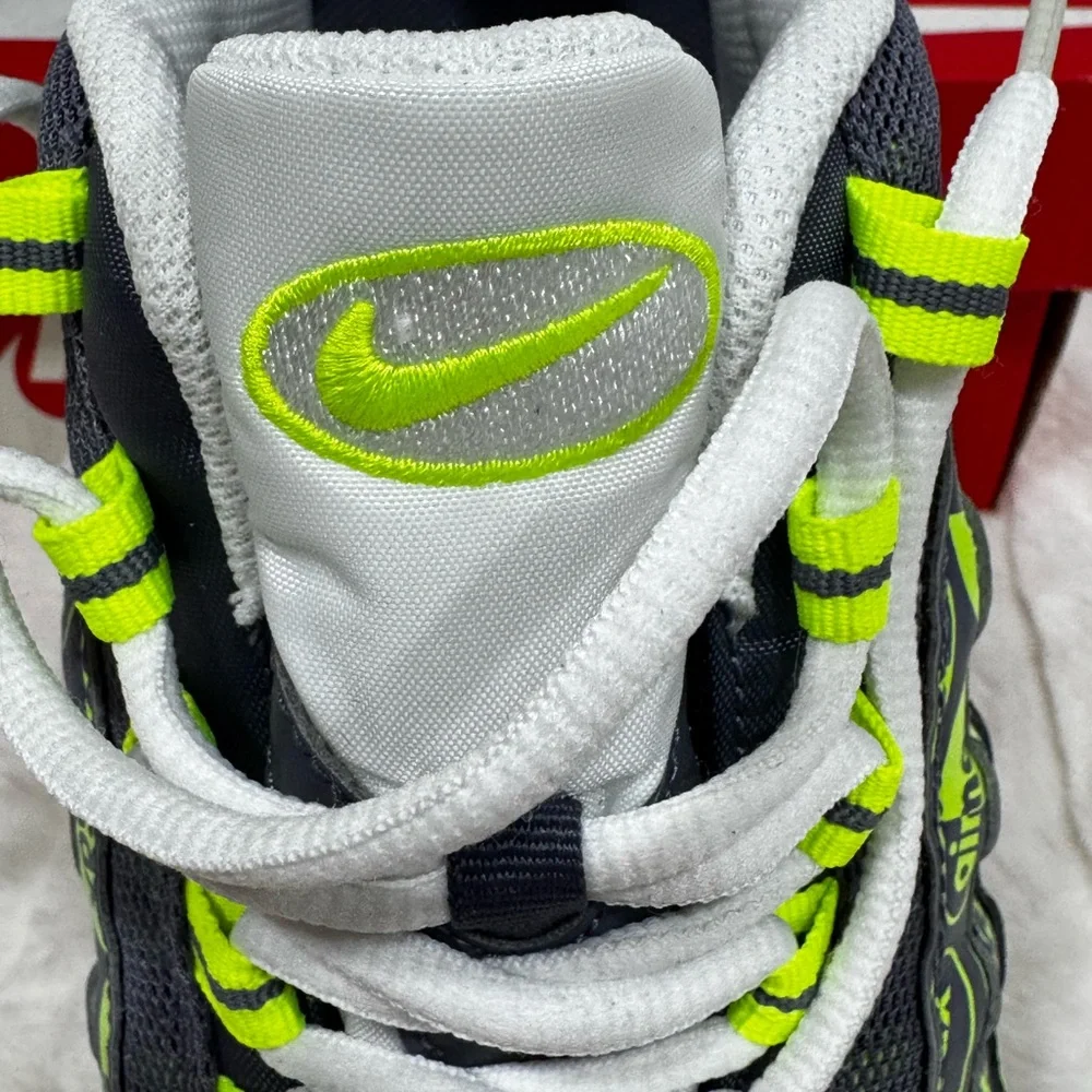 Nike Kids Air Max Sneakers Gray and Neon Yellow